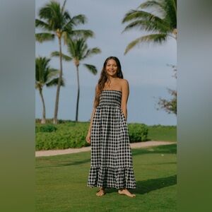 🖤 S O L D 🖤 Kiele Maxi Dress in Black Palaka